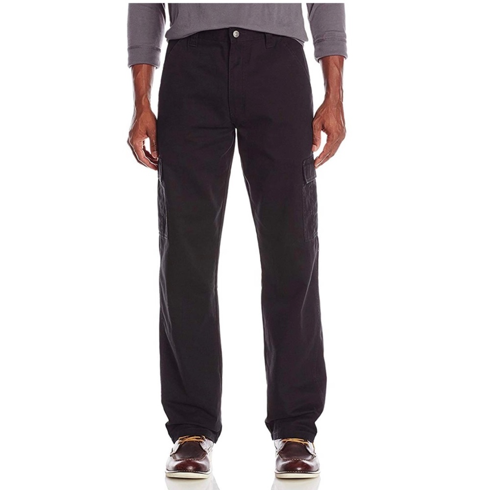 Wrangler Authentics - Men’s Twill Relaxed Fit Cargo Pant (38x34)